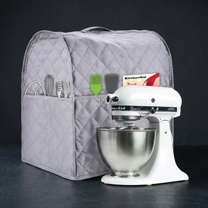 Stand Mixer Cover – Compatible with KitchenAid® Tilt-Head & Bowl-Lift Models (6–8 Quart, Grey)